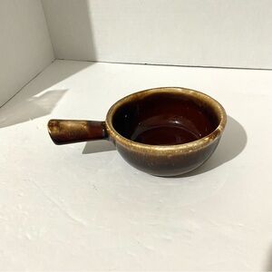 Vintage MCCOY BROWN SOUP POTTERY WITH HANDLE 7050 ( MADE IN USA)